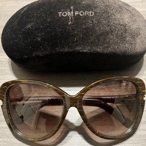 Tom Ford Linda Butterfly Brown Sunglasses for Women